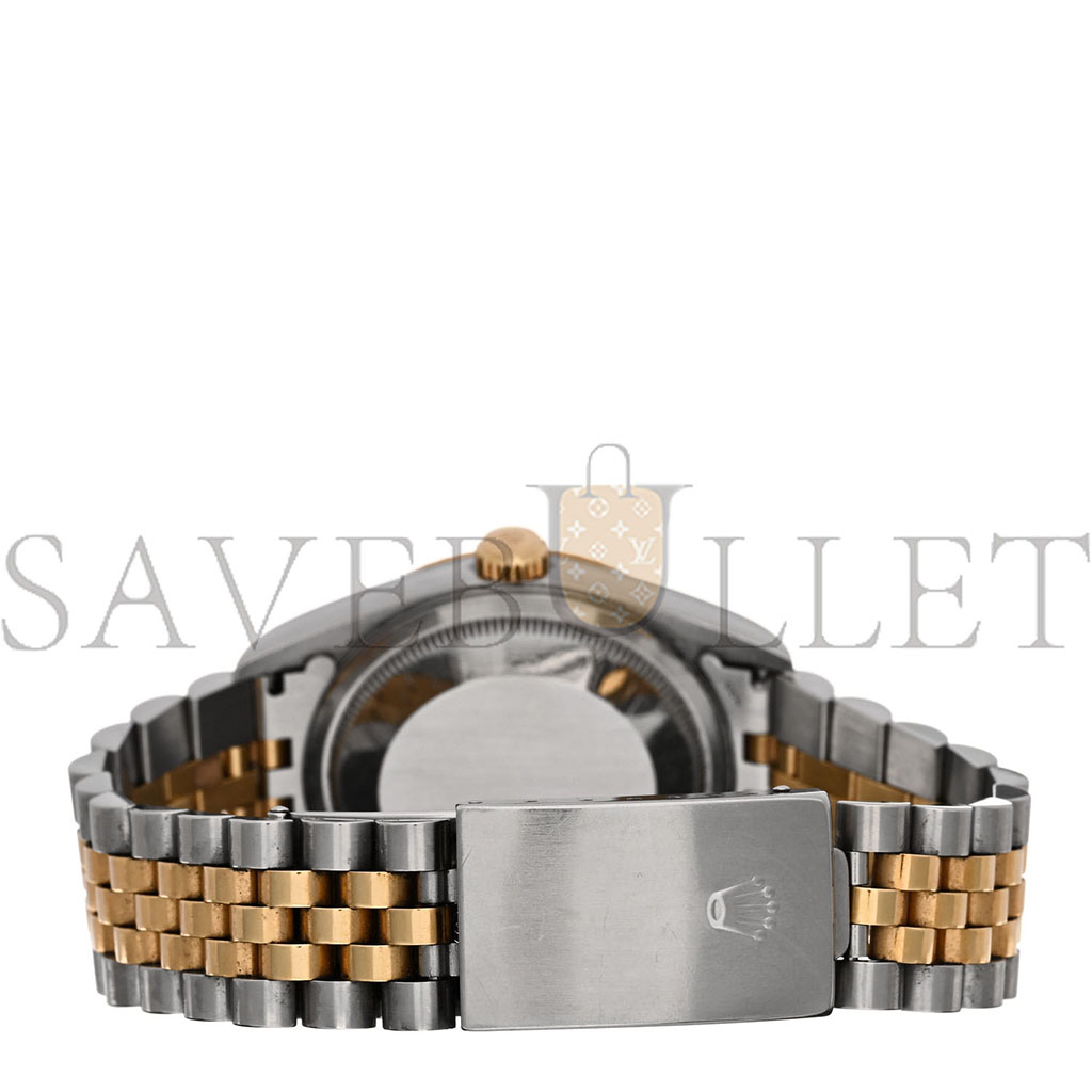 ROLEX STAINLESS STEEL 18K YELLOW GOLD 36MM OYSTER PERPETUAL DATEJUST WATCH WHITE ROMAN 16233 ROLEX STAINLESS STEEL 18K YELLOW GOLD 36MM OYSTER PERPETUAL DATEJUST WATCH WHITE ROMAN 16233