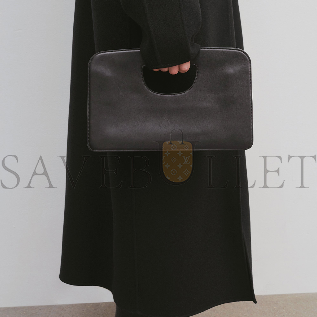 THE ROW EW AUSTIN BAG IN LEATHER BLACK W1589L72BLPL (34*21*8cm) THE ROW EW AUSTIN BAG IN LEATHER BLACK W1589L72BLPL (34*21*8cm)