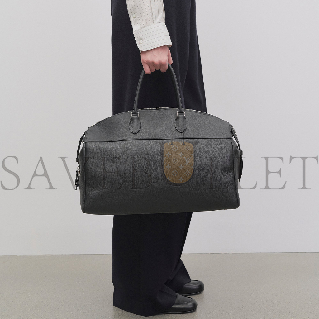 THE ROW GEORGE DUFFLE IN LEATHER BLACK W1630L129BAS (43*30*18cm) THE ROW GEORGE DUFFLE IN LEATHER BLACK W1630L129BAS (43*30*18cm)