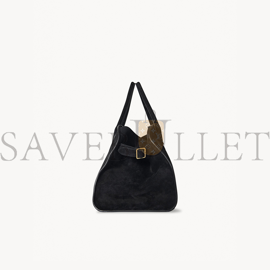 THE ROW SOFT MARGAUX 15 BAG IN SUEDE BLACK W1255L25BLSG (38*28*23cm) THE ROW SOFT MARGAUX 15 BAG IN SUEDE BLACK W1255L25BLSG (38*28*23cm)