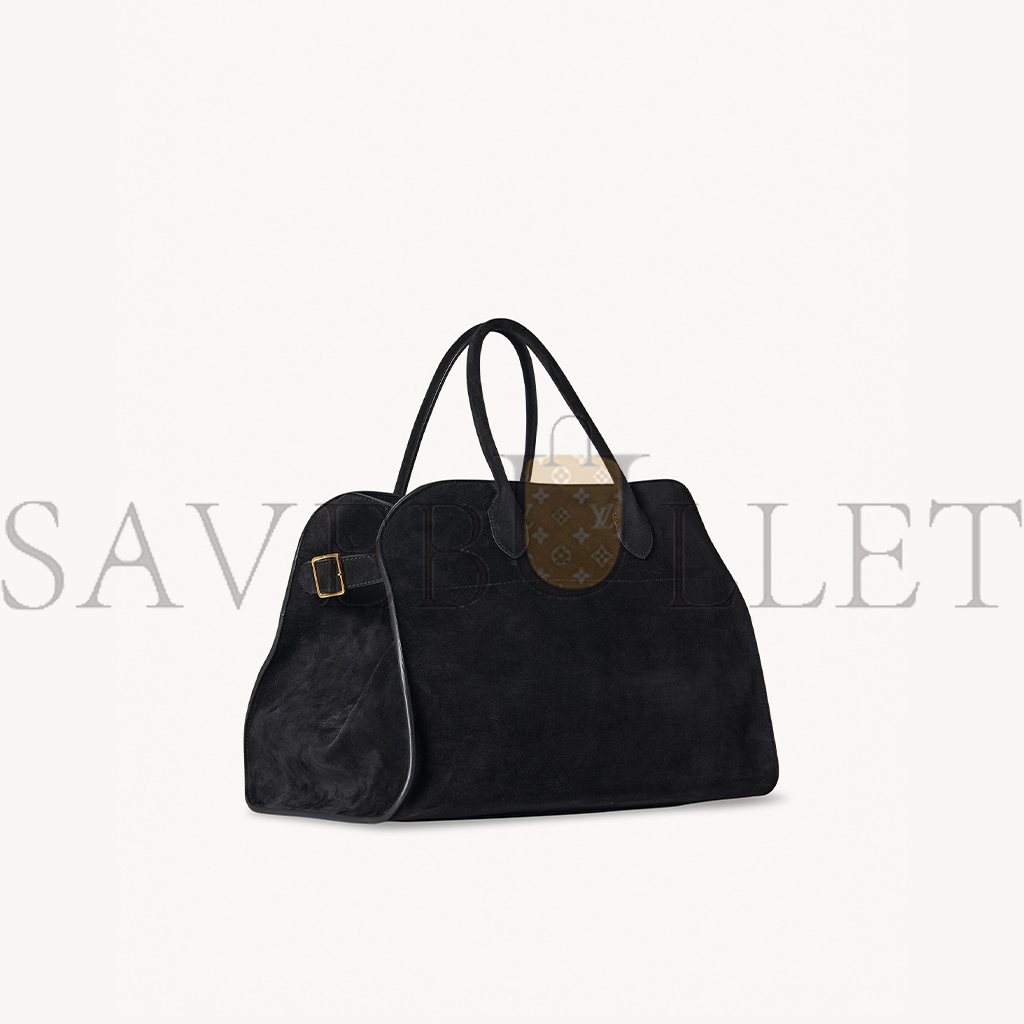 THE ROW SOFT MARGAUX 15 BAG IN SUEDE BLACK W1255L25BLSG (38*28*23cm) THE ROW SOFT MARGAUX 15 BAG IN SUEDE BLACK W1255L25BLSG (38*28*23cm)