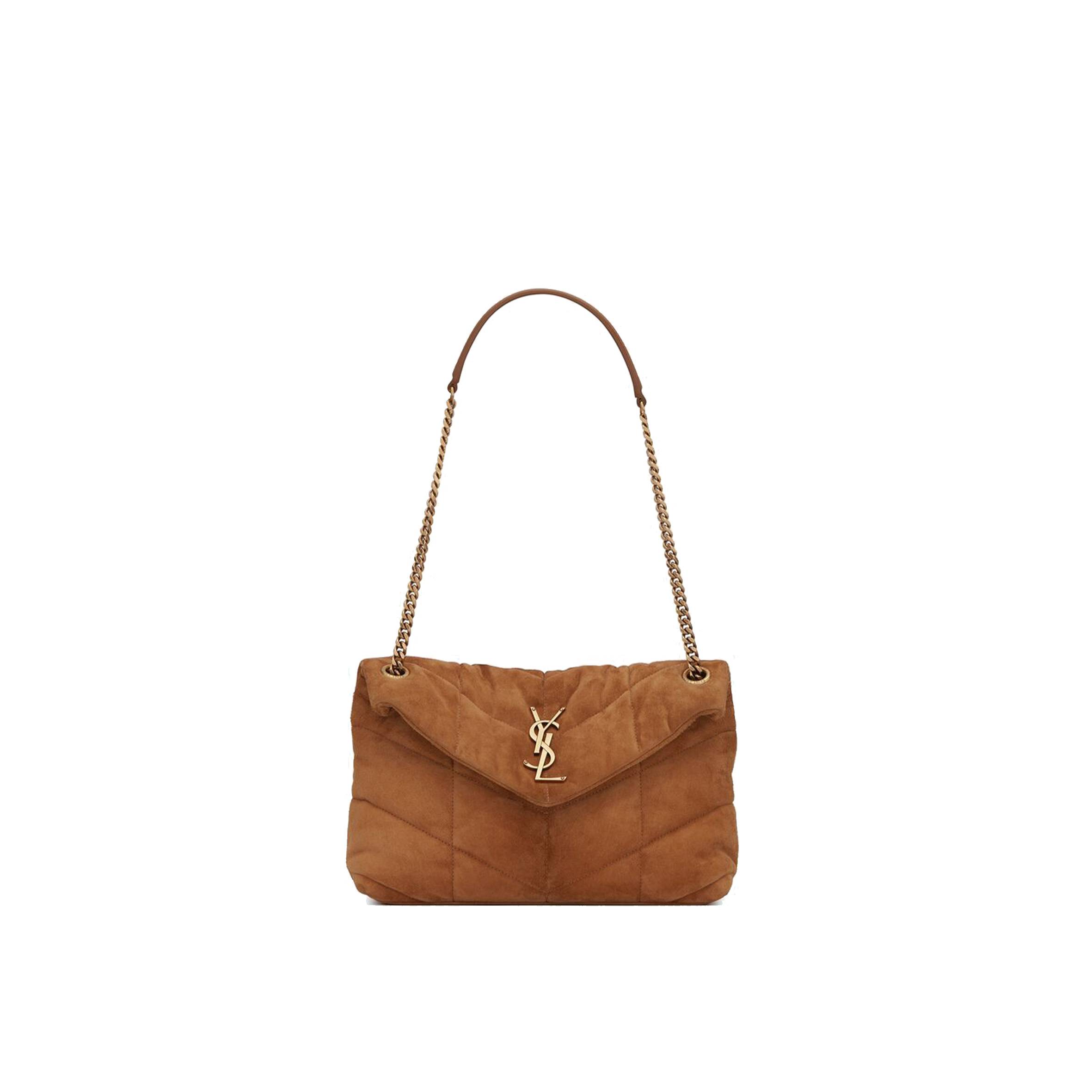 YSL PUFFER SMALL CHAIN BAG IN QUILTED SUEDE 5774761U8377761 (29*17*11cm) YSL PUFFER SMALL CHAIN BAG IN QUILTED SUEDE 5774761U8377761 (29*17*11cm)