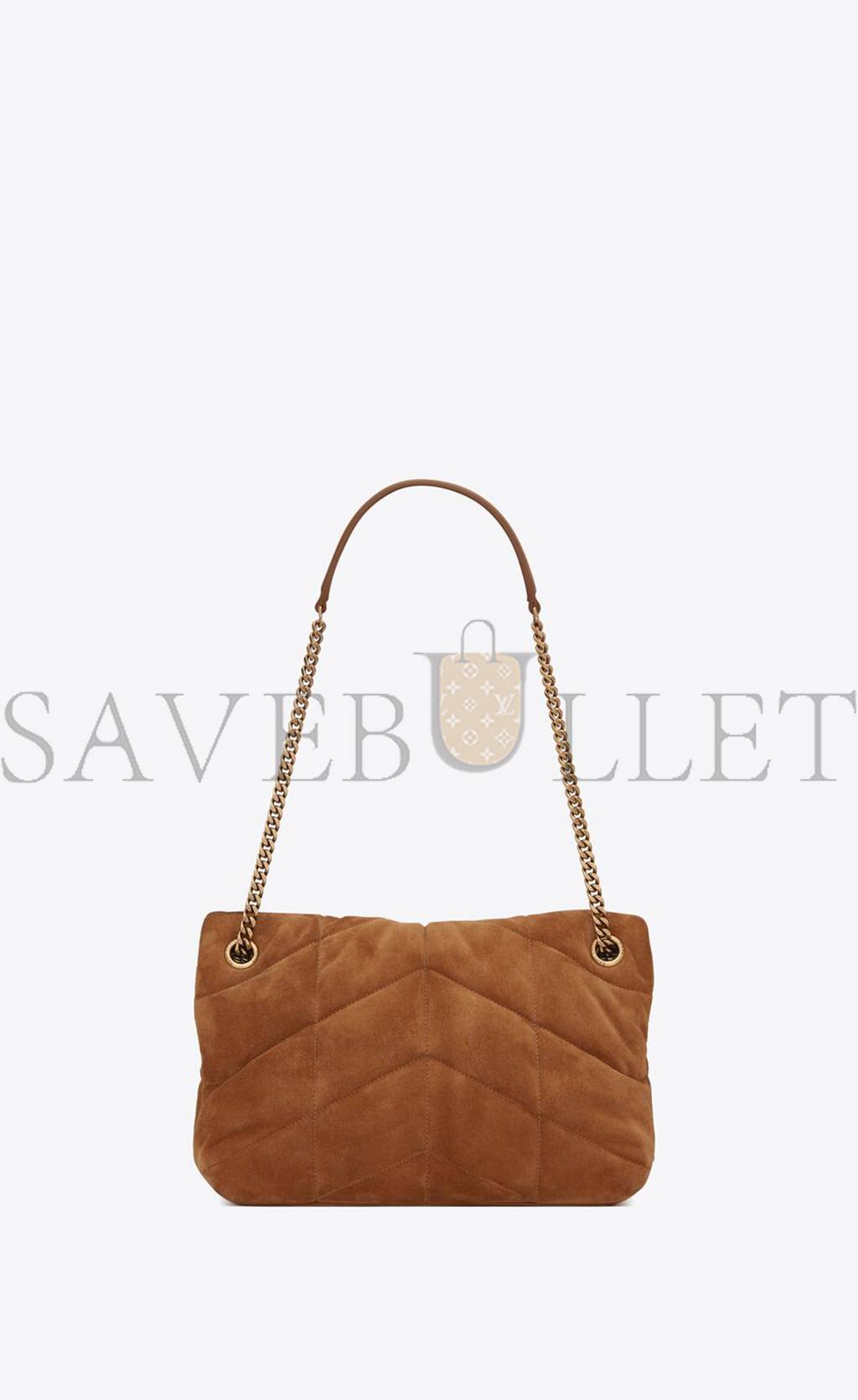 YSL PUFFER SMALL CHAIN BAG IN QUILTED SUEDE 5774761U8377761 (29*17*11cm) YSL PUFFER SMALL CHAIN BAG IN QUILTED SUEDE 5774761U8377761 (29*17*11cm)