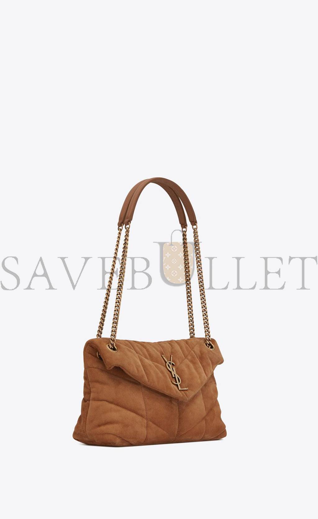 YSL PUFFER SMALL CHAIN BAG IN QUILTED SUEDE 5774761U8377761 (29*17*11cm) YSL PUFFER SMALL CHAIN BAG IN QUILTED SUEDE 5774761U8377761 (29*17*11cm)