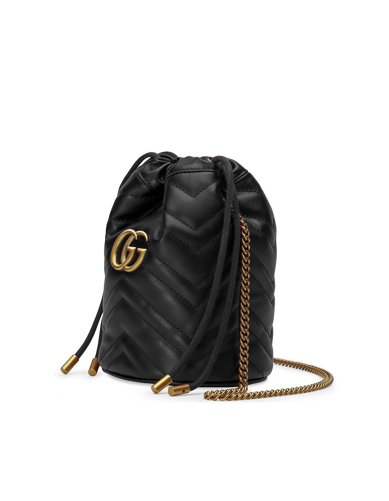 GG MARMONT MINI BUCKET BAG (19*17cm) GG MARMONT MINI BUCKET BAG (19*17cm)