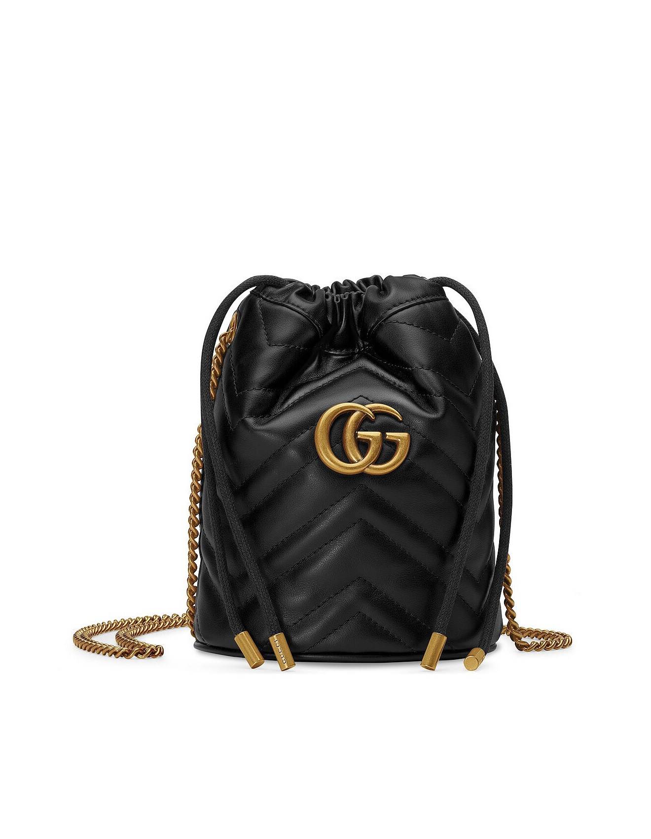 GG MARMONT MINI BUCKET BAG (19*17cm) GG MARMONT MINI BUCKET BAG (19*17cm)