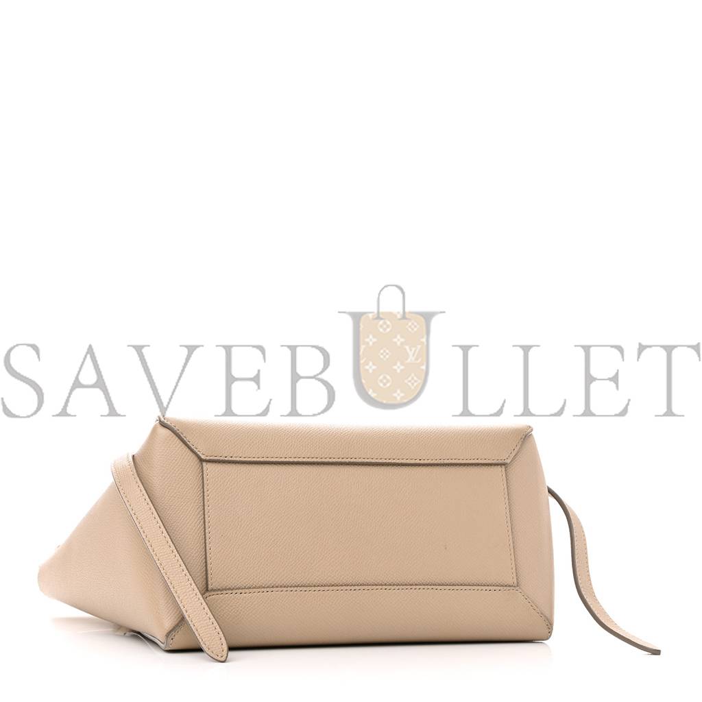 CELINE GRAINED CALFSKIN MICRO BELT BAG LIGHT TAUPE (23*22*13cm) CELINE GRAINED CALFSKIN MICRO BELT BAG LIGHT TAUPE (23*22*13cm)