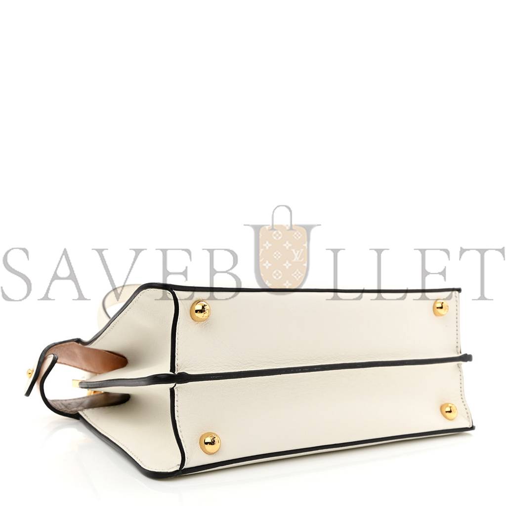 FENDI SHINY NAPPA PETITE PEEKABOO I SEE U SATCHEL WHITE (27*21*10cm) FENDI SHINY NAPPA PETITE PEEKABOO I SEE U SATCHEL WHITE (27*21*10cm)