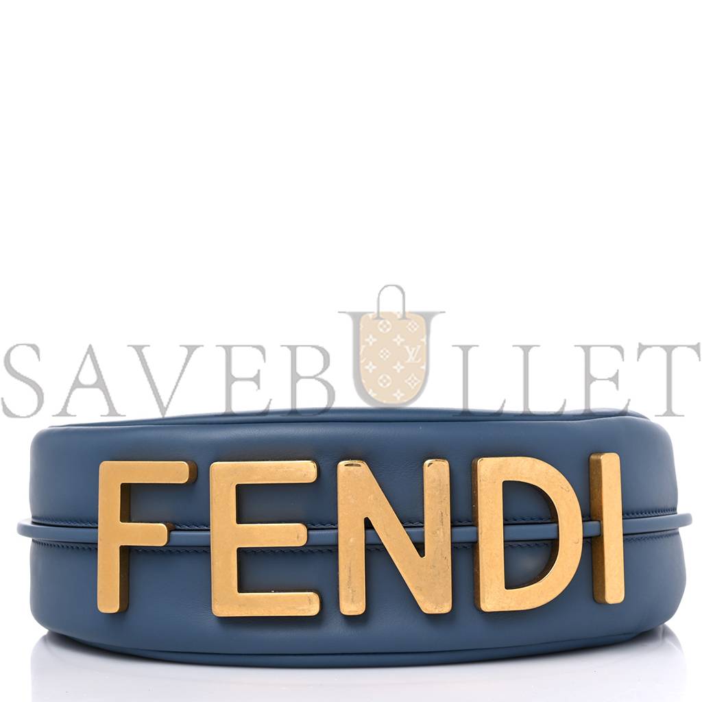 FENDI VITELLO GRACE MATTE SMALL FENDIGRAPHY HOBO BAG MIRTO (22*17*9cm) FENDI VITELLO GRACE MATTE SMALL FENDIGRAPHY HOBO BAG MIRTO (22*17*9cm)